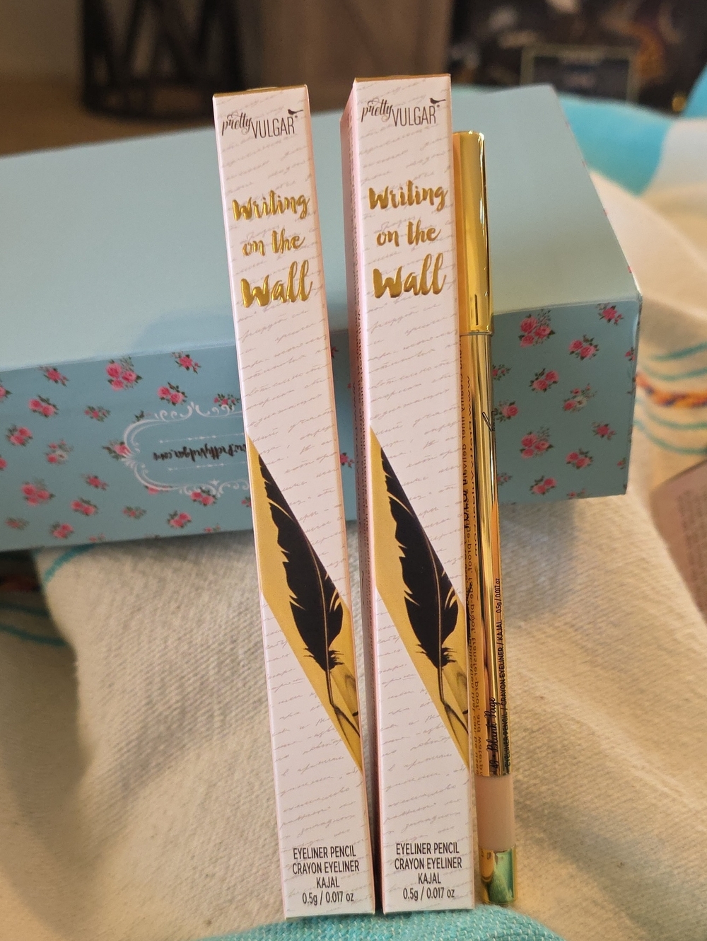 2 Brand New Pretty Vulgar EYELINER #49 Blank Page